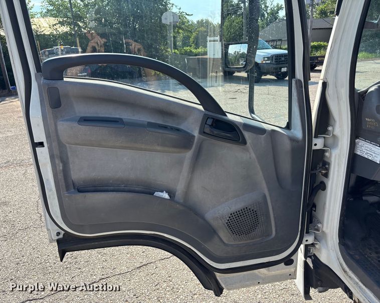 image for item DT3265 2012 Isuzu NPR crew cab flatbed truck