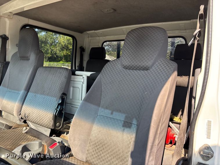 image for item DT3265 2012 Isuzu NPR crew cab flatbed truck