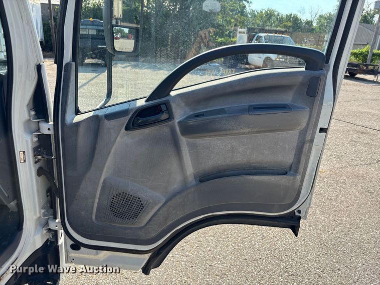 image for item DT3265 2012 Isuzu NPR crew cab flatbed truck