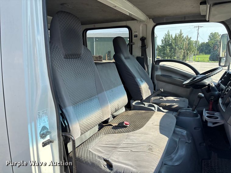 image for item DT3265 2012 Isuzu NPR crew cab flatbed truck