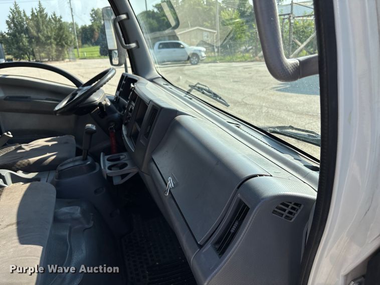 image for item DT3265 2012 Isuzu NPR crew cab flatbed truck