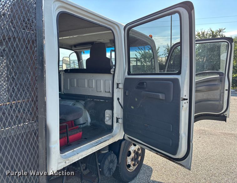 image for item DT3265 2012 Isuzu NPR crew cab flatbed truck