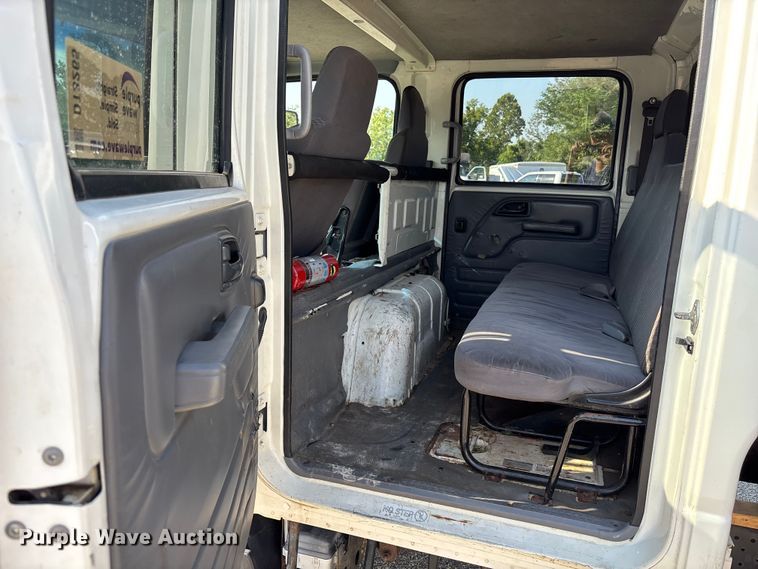 image for item DT3265 2012 Isuzu NPR crew cab flatbed truck