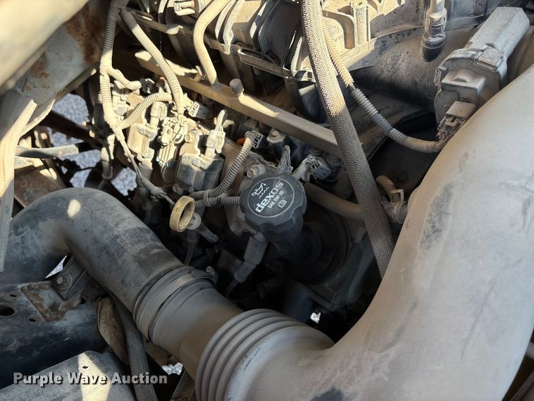 image for item DT3265 2012 Isuzu NPR crew cab flatbed truck