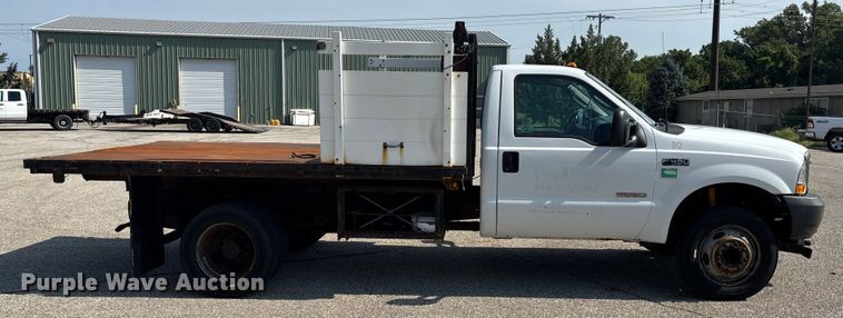 image for item DT3266 2003 Ford F450 Super Duty dump flatbed truck