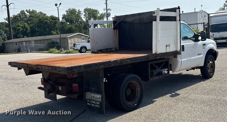 image for item DT3266 2003 Ford F450 Super Duty dump flatbed truck