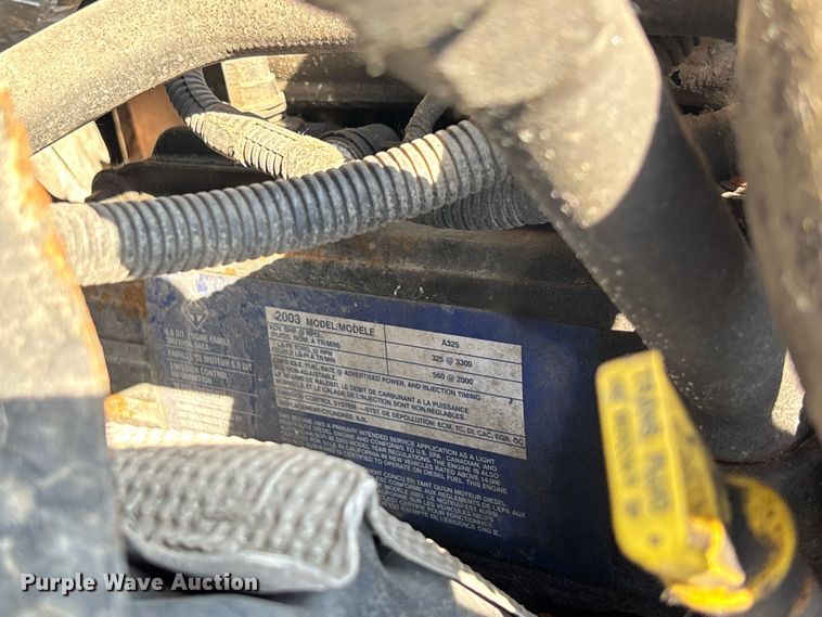 image for item DT3266 2003 Ford F450 Super Duty dump flatbed truck