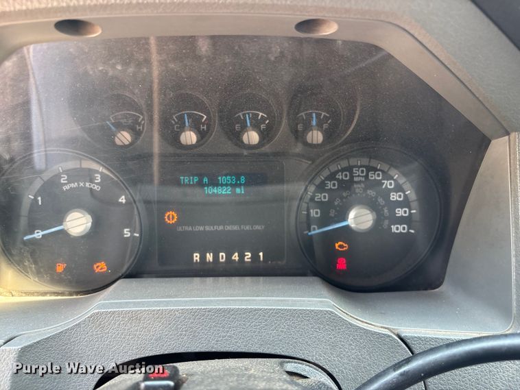 image for item DT3268 2013 Ford F750 Super Duty dump flatbed truck