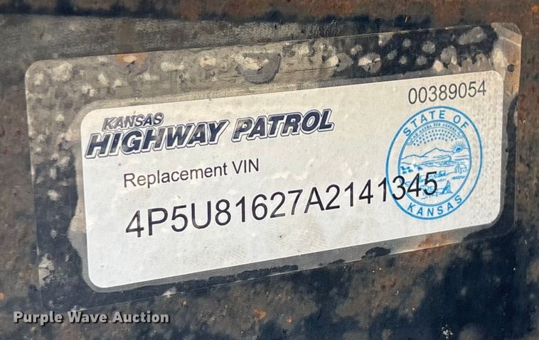 image for item DT3272 2010 PJ utility trailer