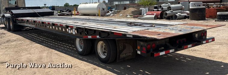 image for item DT3289 2012 Trail King TK70SA-482 drop deck tilt deck equipment trailer