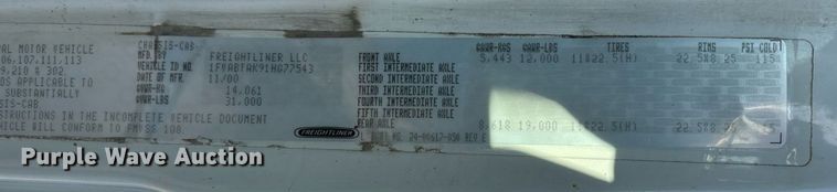 image for item DT3290 2001 Freightliner FL70 bucket truck