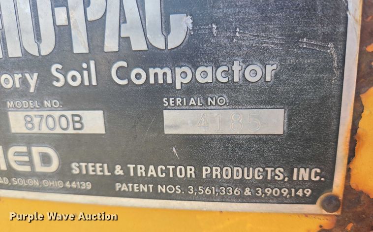 image for item DU6759 Ho-Pac 8700B excavator plate compactor