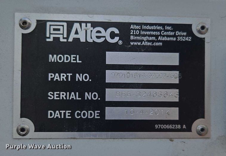 image for item DU7954 2015 Kenworth T370 digger derrick truck