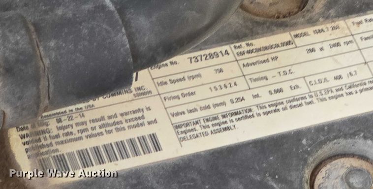 image for item DU7954 2015 Kenworth T370 digger derrick truck