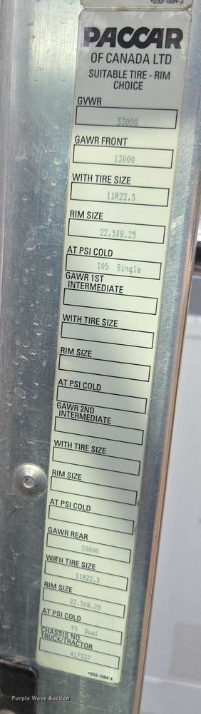 image for item DU7954 2015 Kenworth T370 digger derrick truck