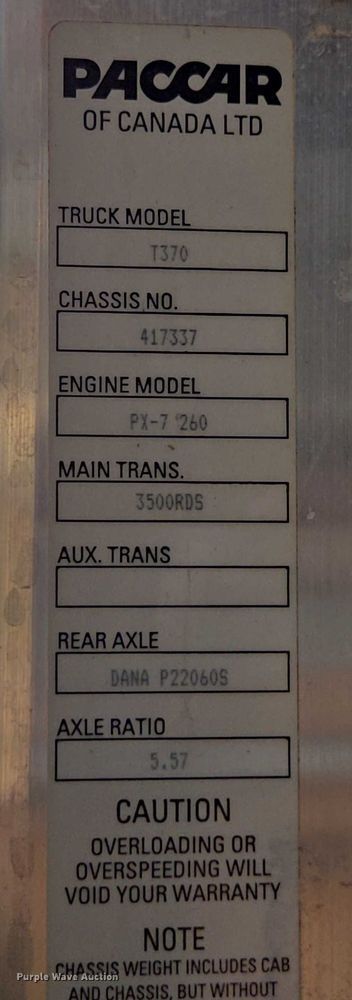 image for item DU7954 2015 Kenworth T370 digger derrick truck