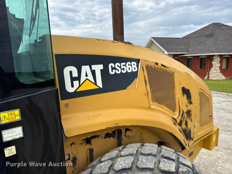 image for item DW3472 2016 Caterpillar CS56B single drum vibratory roller