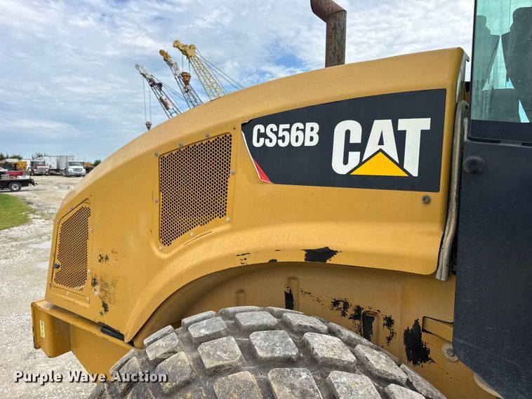 image for item DW3472 2016 Caterpillar CS56B single drum vibratory roller