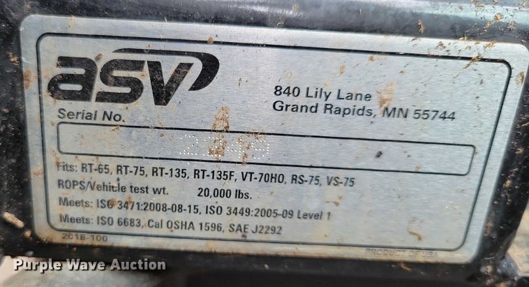 image for item DX7212 2023 ASV RT-65 tracked skid steer loader