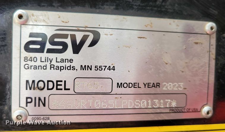 image for item DX7212 2023 ASV RT-65 tracked skid steer loader