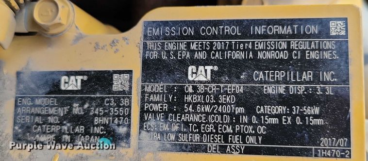 image for item DX7213 2017 Caterpillar 289D tracked skid steer loader