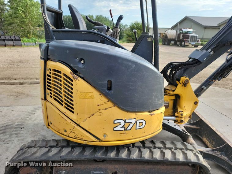 image for item DX7410 2012 John Deere  27D mini excavator