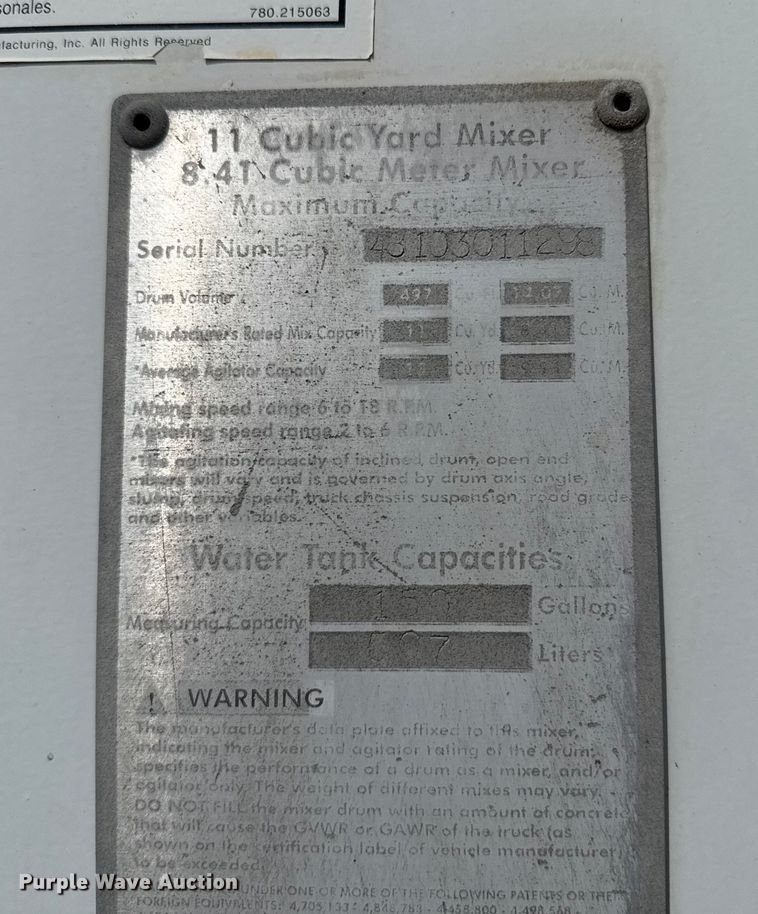 image for item DZ8828 1998 Mack RD690S ready mix truck