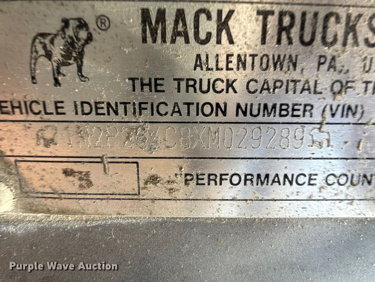 image for item DZ8830 1999 Mack RD690S ready mix truck
