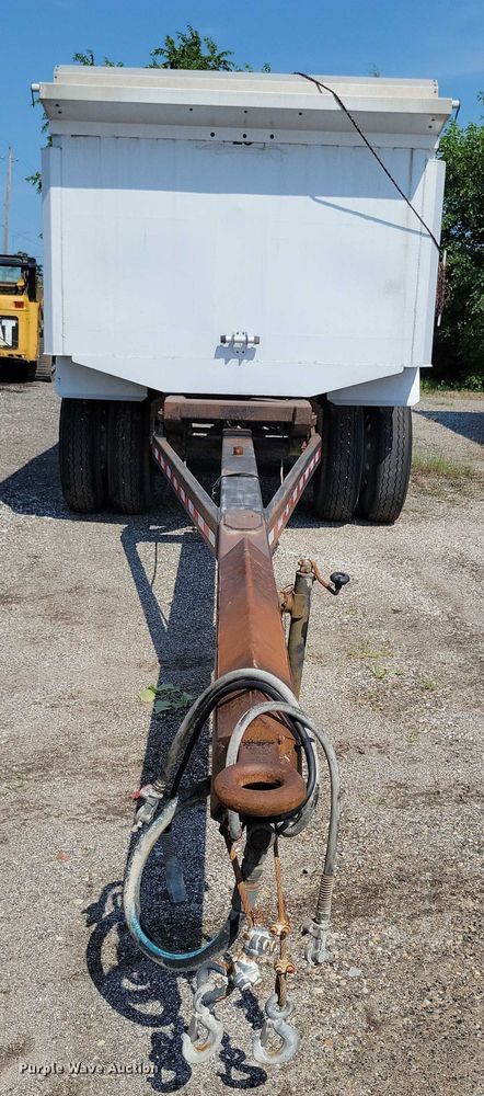 image for item EA2479 1992 Brady Truck Equip end dump pup trailer