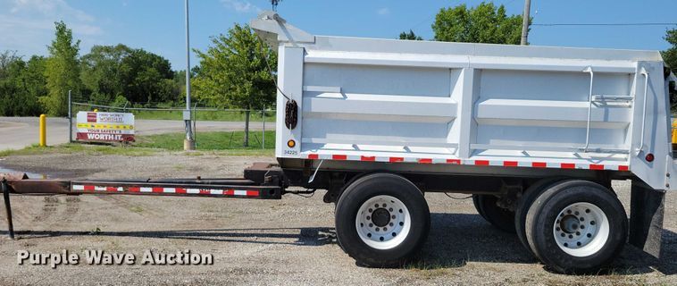 image for item EA2479 1992 Brady Truck Equip end dump pup trailer