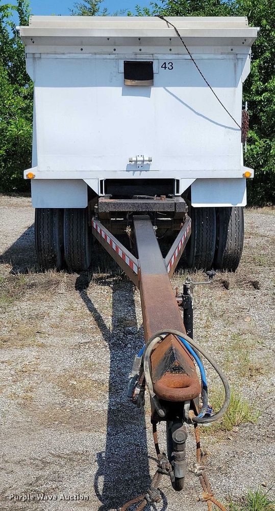 image for item EA2480 1994 Brady Truck Equip end dump pup trailer