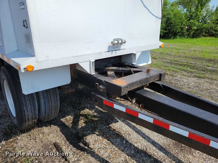 image for item EA2480 1994 Brady Truck Equip end dump pup trailer