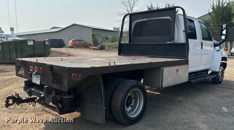 image for item EB2810 2004 GMC C4500 Crew Cab flatbed truck