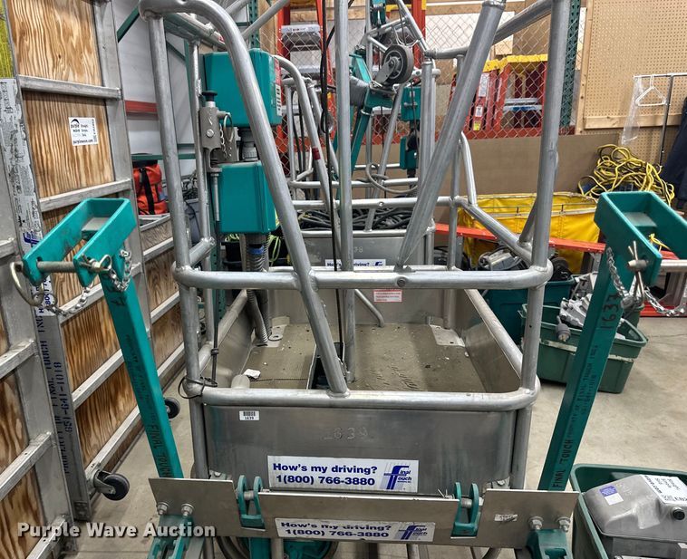 image for item EB2851 (2) Spider ST-180-5 platform system suspended scaffolding 