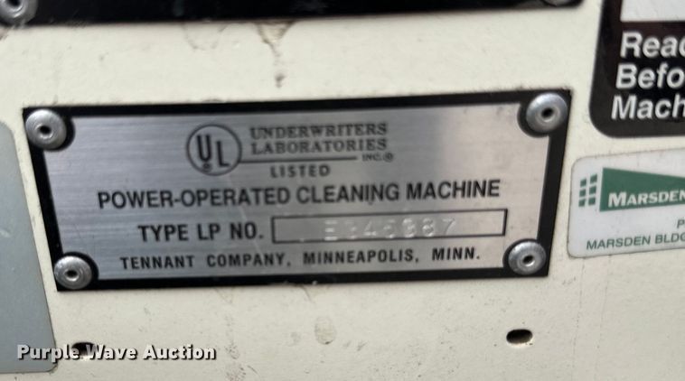 image for item EB2854 Tennant 6500 floor scrubber