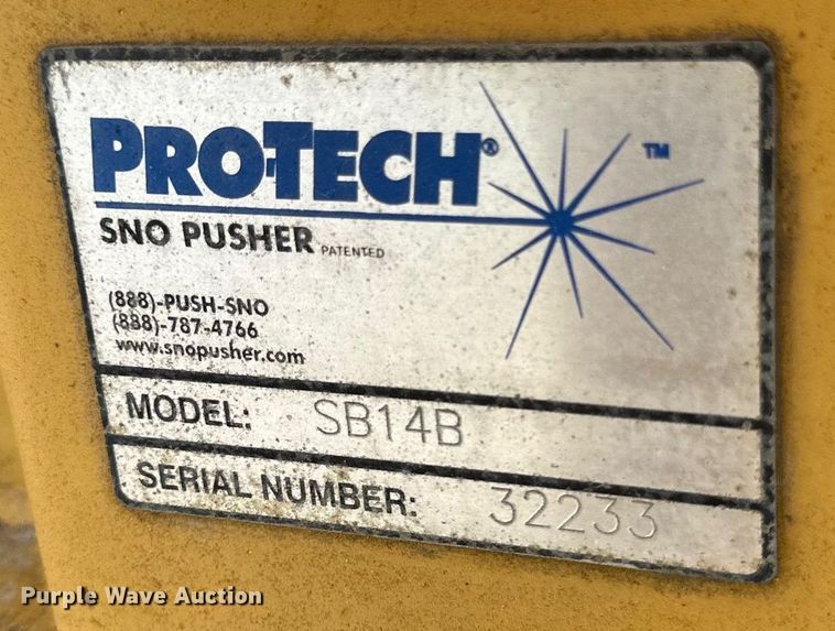 image for item EB2890 Pro Tech SB14B snow pusher