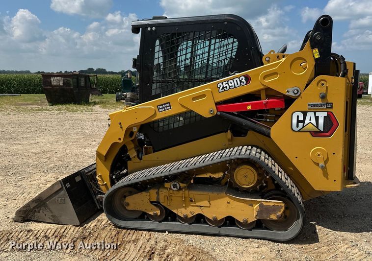image for item EB2895 2023 Caterpillar 259D3 tracked skid steer loader