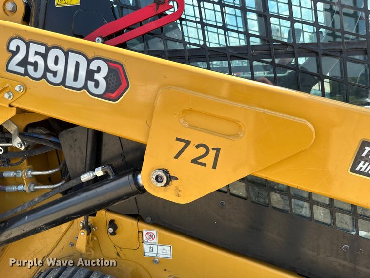 image for item EB2895 2023 Caterpillar 259D3 tracked skid steer loader