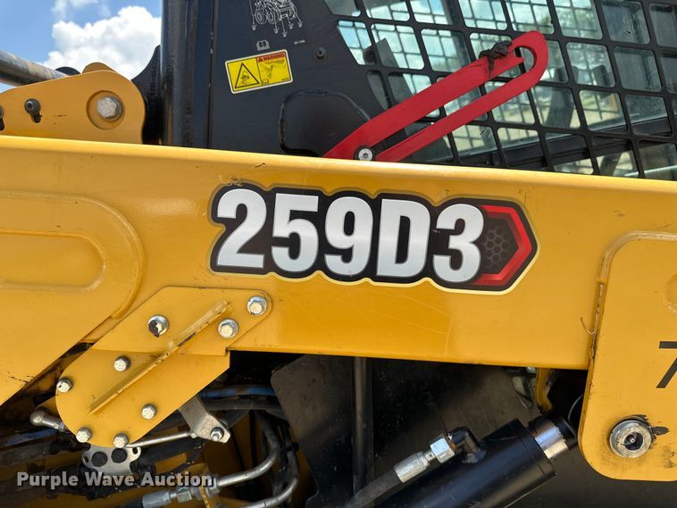 image for item EB2895 2023 Caterpillar 259D3 tracked skid steer loader
