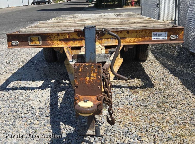 image for item EC1120 1984 Zieman tilt deck utility trailer