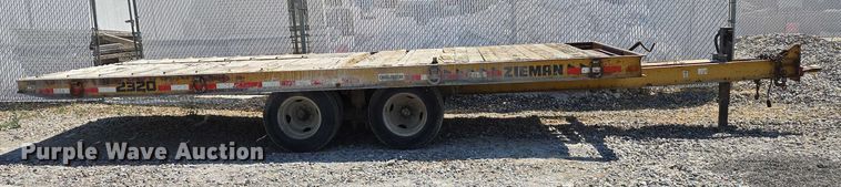 image for item EC1120 1984 Zieman tilt deck utility trailer