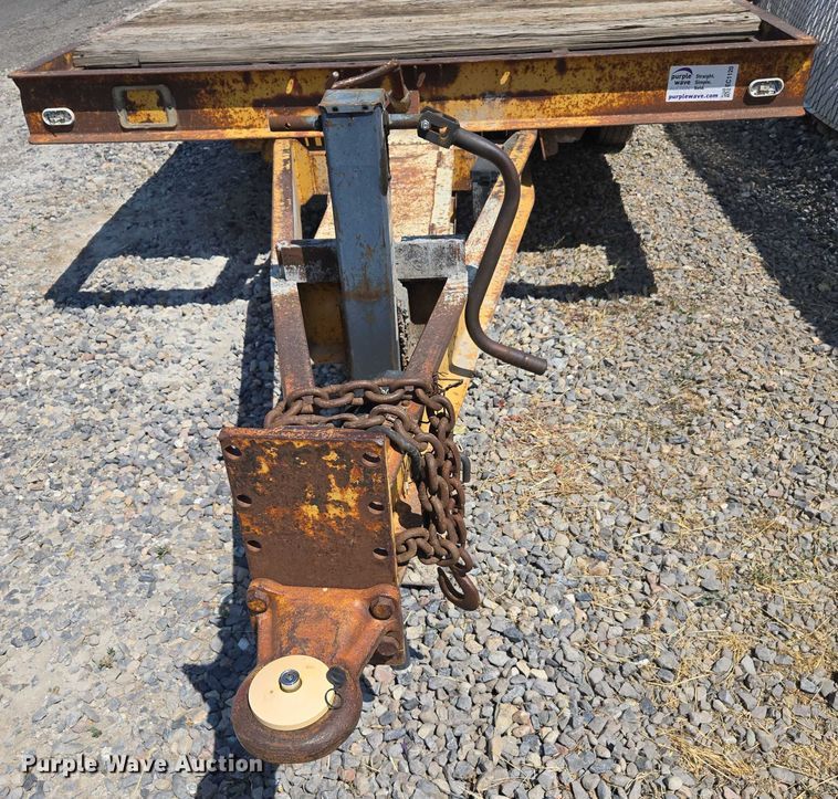 image for item EC1120 1984 Zieman tilt deck utility trailer