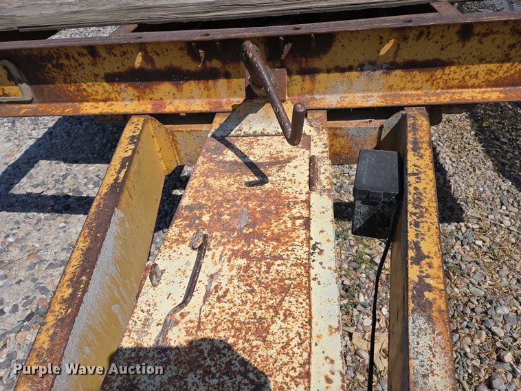 image for item EC1120 1984 Zieman tilt deck utility trailer