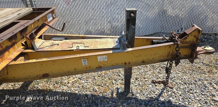 image for item EC1120 1984 Zieman tilt deck utility trailer