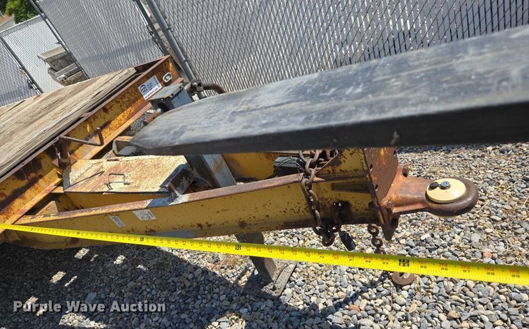 image for item EC1120 1984 Zieman tilt deck utility trailer