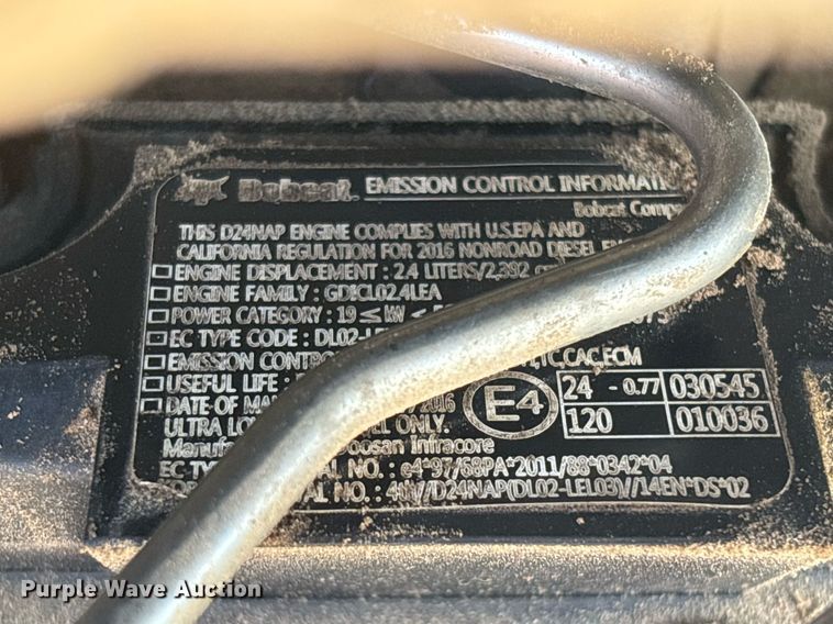 image for item EC3767 2018 Bobcat T550 tracked skid steer loader