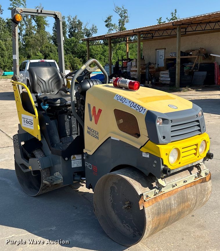 image for item EC3768 2017 Wacker  Neuson RD18 double drum vibratory roller