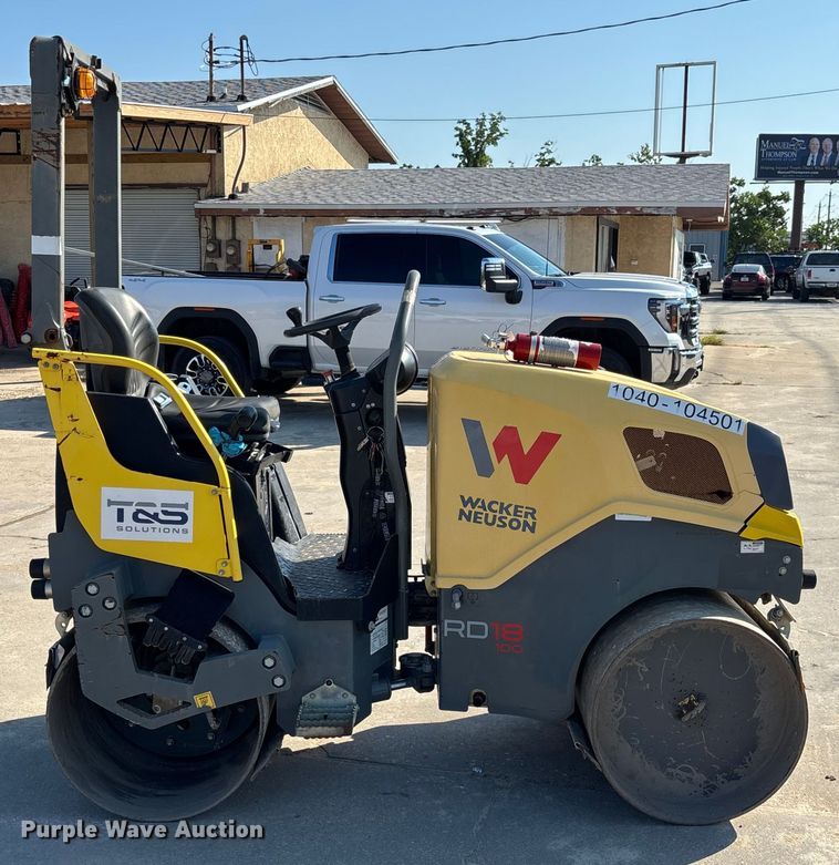 image for item EC3768 2017 Wacker  Neuson RD18 double drum vibratory roller