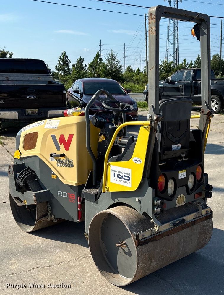 image for item EC3768 2017 Wacker  Neuson RD18 double drum vibratory roller