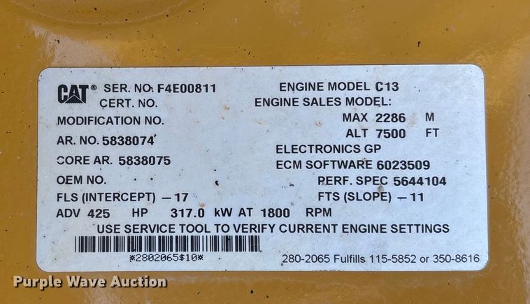 image for item EC3771 2021 Caterpillar 349 excavator